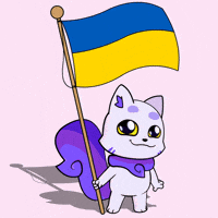 Flag Ukraine GIF by Lucky Kat Studios