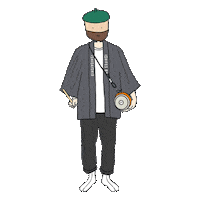 ISHIDAISHIO drum 意志雄 ドラム ishifes Sticker