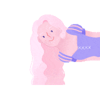 notienatsu girl pink woman wink Sticker