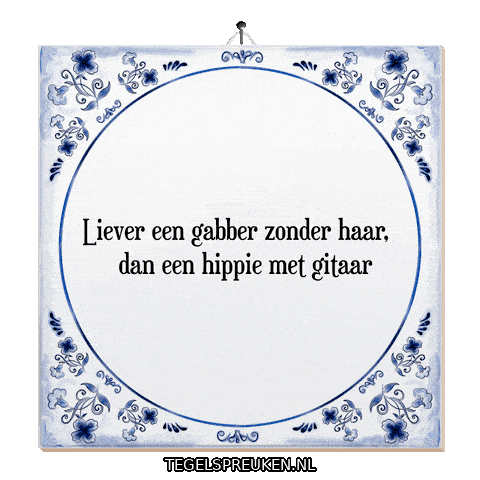 Nl Gabber Sticker by Tegelspreuken.nl