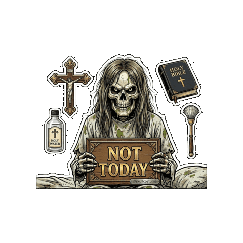 Holy Water Halloween Sticker