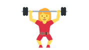 Woman Workout Sticker by EmojiVid