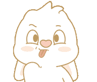 Bunny 吐舌頭 Sticker by EVANS艾特兔