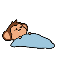 Tired Wake Up Sticker by Chimpers