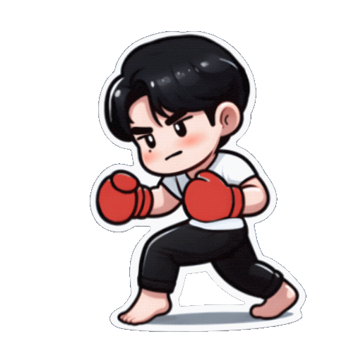 Fight Fighting Sticker