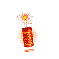 TwillsClothing cool fire chill relax Sticker