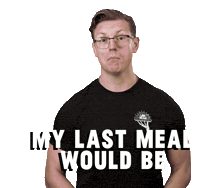 Last Meal Josh Scherer Sticker by Mythical Kitchen