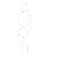 Messy Bun Waving Sticker
