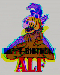 12minigifs4u cartoon happy birthday 80s alf GIF