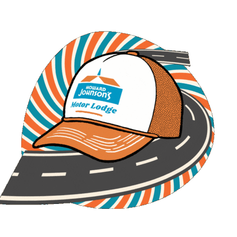 Road Trip Hat Sticker by Wyndham Hotels & Resorts