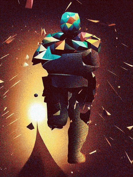 Space Running GIF by Kenaim
