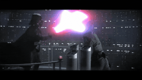 me3dia giphygifmaker star wars darth vader luke skywalker GIF