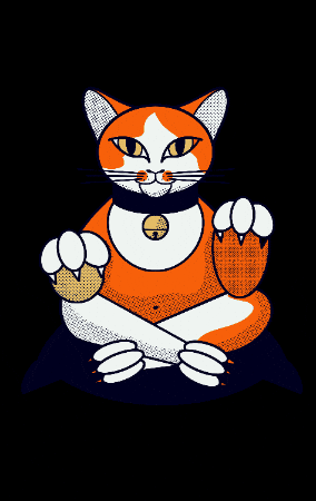 sindelarova_sara giphygifmaker cat lucky neko GIF