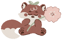 Happy Fox Sticker