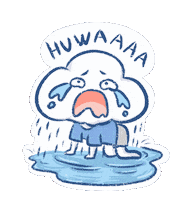 Sad Cry Sticker by Khayalan Arts