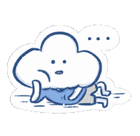 Cloud Daydream Sticker by Khayalan Arts