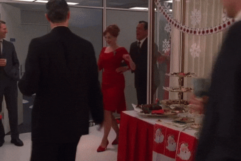petefrommadmen dancing mad men christina hendricks conga GIF