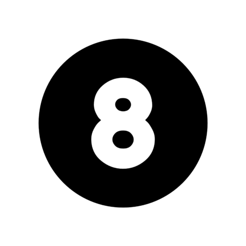 Number Blanco Sticker