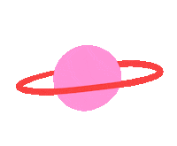 Space Moon Sticker by Tiffany Cooper