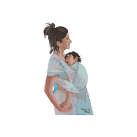 Sleepy Wrap Sticker by Mamy Mamy