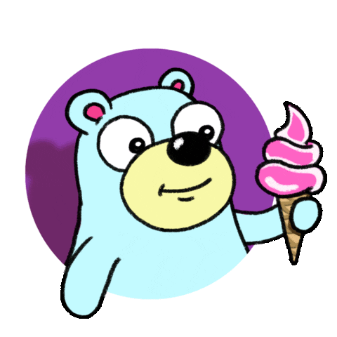 Happy Ice Cream Sticker by Chris Timmons