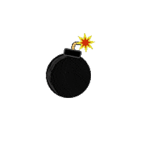 youneedtheneeds retro explosion bomb gameover Sticker