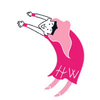 Flying Super Girl Sticker by Happy Way