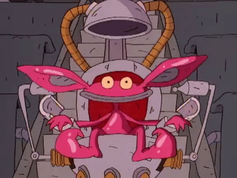 nickrewind giphydvr nicksplat aaahh real monsters giphyarm044 GIF