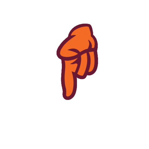 Hand Click Sticker by Susquehanna University