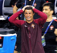 Shocked Cristiano Ronaldo GIF