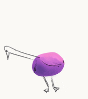 emikoitamura cartoon text typography bird GIF