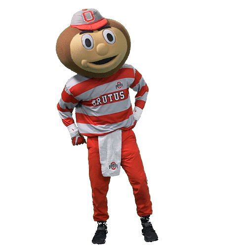 Ohio State Finger Guns Sticker by Ohio State Athletics