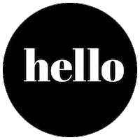 Bienvenue Hello Sticker by Mailchimp