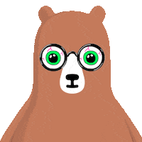 eyes bear Sticker by GoBear Hong Kong