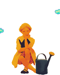 dinaaaaaah painting garden mary dinah Sticker