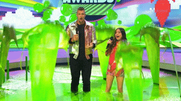 Gronk & Miranda Cosgrove get Slimed