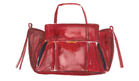 Driving Red Car Sticker by Radley