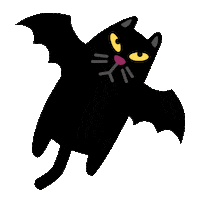 Cat Halloween Sticker by Iconka