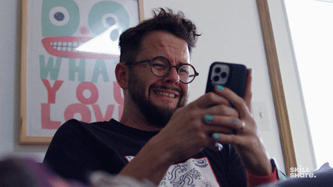 Wow Scared GIF by skillshare
