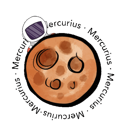 space astronaut Sticker by Study Association Mercurius