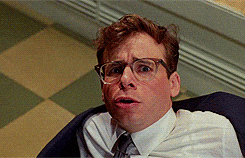 Scared Rick Moranis GIF