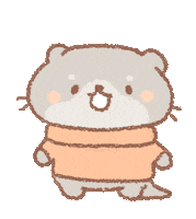 Happy Otter Sticker by BREAD TREE