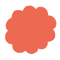 Orange Bubble Sticker