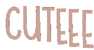 Lettering Cutie Sticker