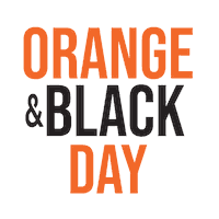 Orange And Black Sticker by Princeton University