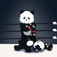 Fight Night Boxing Gloves GIF by Kanpai Pandas