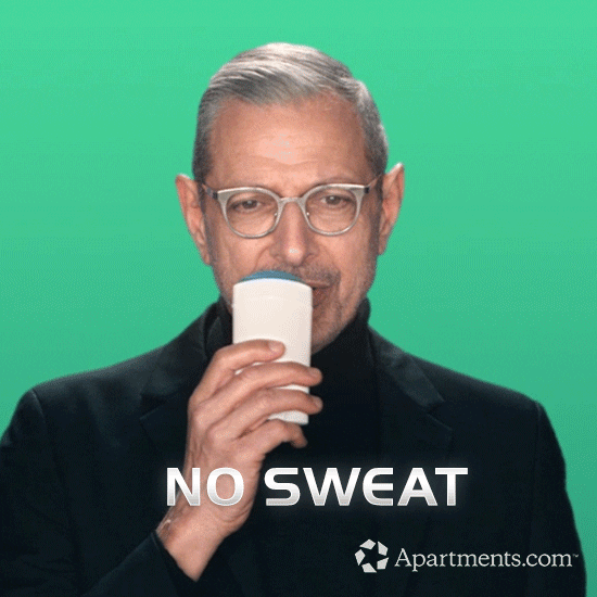 apartmentscom sweating you got it sniff no problem GIF