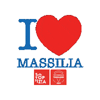 I Love 50Toppizza Sticker by Pizza Massilia