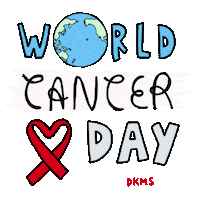 Stronger Together Earth Sticker by DKMS Group – We Delete Blood Cancer