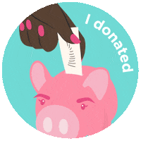 Boldisbeautiful I Donated Sticker by Benefit Cosmetics